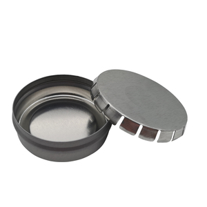 Tùy chỉnh chất lượng cao nhỏ bạc hà Vòng tin có thể hơi thở nhai kẹo cao su kẹo bao bì hộp kim loại bấm vào Clack hộp thiếc - Product Image 2