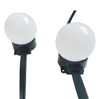 Ampoule LED 3D personnalisée IP68, 24V DMX512, RVB adressable, source de lumière ponctuelle de 50 mm pour l'éclairage paysager