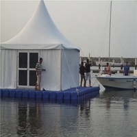 Restaurant flottant sur l'eau en vente chaude pour les vacances / Maison flottante sur ponton à louer