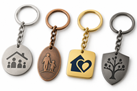 Porte-clés en métal personnalisé avec logo, thème nature, pour la maison, vente en gros, promotionnel, souvenir, fournisseur en gros, fabricant
