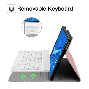 Funda protectora delgada para tableta, carcasa de cuero con teclado para <span class=keywords><strong>Lenovo</strong></span> Tab M10 TB-<span class=keywords><strong>X606F</strong></span>/TB-X606X de 10,3 pulgadas - Product Image 4