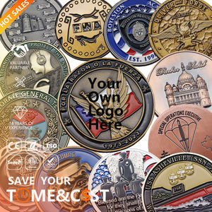 Fabricante personalizado moneda de la suerte chapada en plata oro colección conmemorativa desafío moneda recoger regalo - Product Image 1