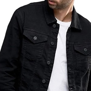 Chaqueta Casual <span class=keywords><strong>de</strong></span> <span class=keywords><strong>Mezclilla</strong></span> <span class=keywords><strong>Negra</strong></span> Lisa 100% Algodón Personalizable para <span class=keywords><strong>Hombre</strong></span>, Diseño <span class=keywords><strong>de</strong></span> Chaqueta Vaquera para <span class=keywords><strong>Hombre</strong></span>, Nueva Llegada <span class=keywords><strong>de</strong></span> Otoño - Product Image 6