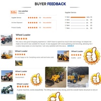 Kostenloser Versand Euro 5 Radlader Hydraulisch 4x4 Allrad Frontschaufellader für Hofarbeit Diesel-Lader für Baumaschinen