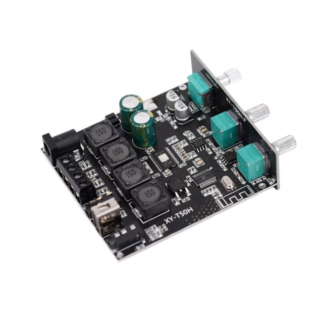For bluetooth5.0 high and low tone adjustment stereo digital power amplifier board module DIY power amplifier