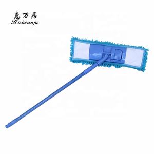 Manche de fer télescopique en microfibre, pas cher, longue durée, facile à nettoyer, humide et sec, balai plat pour sols en Chenille - Product Image 3
