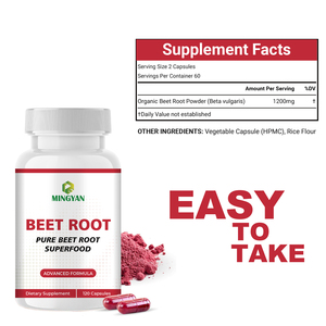 Capsules de racine de betterave biologique OEM/ODM, Soutien et stimulation énergétique, Supplément d'oxyde nitrique, pour le bien-être quotidien - Product Image 4