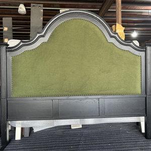 Meubles de chambre à coucher américains du milieu du siècle KMJ, <span class=keywords><strong>lit</strong></span> rembourré en <span class=keywords><strong>bois</strong></span> massif sculpté à la main - Product Image 5