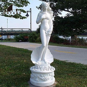 QUYANG grec jardin décoration grandeur nature femme nue pierre naturelle marbre déesse <span class=keywords><strong>Aphrodite</strong></span> Statue Sculpture - Product Image 1