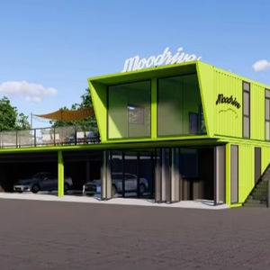 Container Prefabbricato Modulare di Lusso CE 40ft su Misura a 2 Piani per Esterni, Design per Caffetteria, Barbiere, Negozio di Abbigliamento - Product Image 1