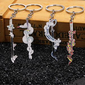 พวงกุญแจอนิเมะญี่ปุ่น คิเมทสึ โนะ ไยบะ พวงกุญแจโลหะพร้อมดาบนิจิรินสำหรับกระเป๋าเป้ - Product Image 4