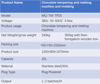 Machine à enrober et à tempérer le chocolat multifonctionnelle certifiée CE pour noix et amandes