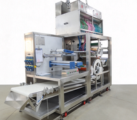 Machine d'emballage entièrement automatique pour sachets de qualité alimentaire, 10-60 sachets par minute, pour film soluble dans l'eau et dosettes de détergent