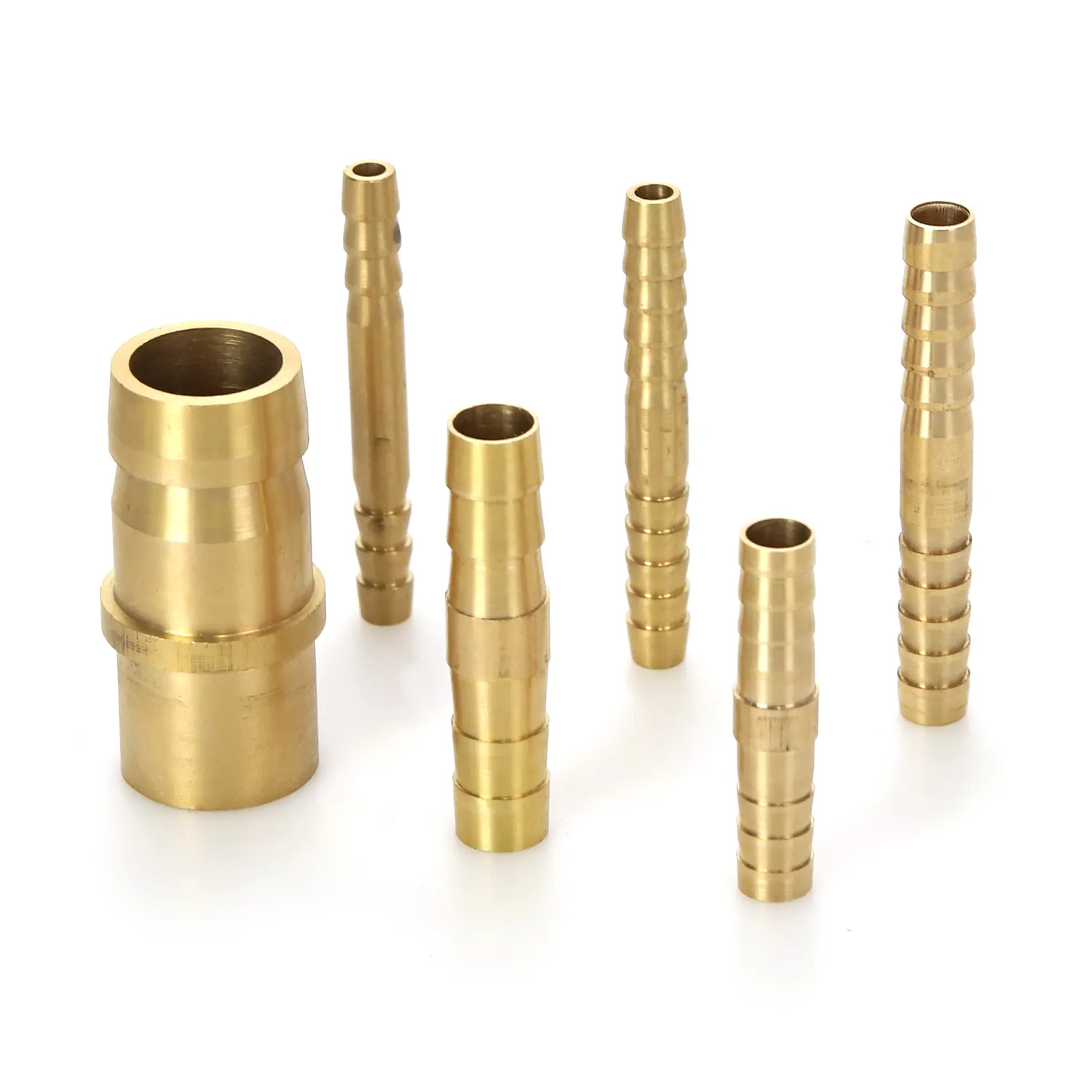 Factory wholesale price air hose barb nipple Coupling extra long brass hose barb fitting Adapters for rubber hose