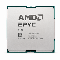 Prosesor AMD EPYC 9115 Server CPU 16 Core 32 Thread 2.6GHz 4.1GHz 64MB L3 Cache Socket SP5 125W untuk Pusat Data