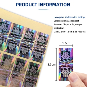Autocollants holographiques de sécurité anti-contrefaçon imperméables de haute qualité, étiquettes d'emballage de qualité supérieure imprimées en couleur - Product Image 2