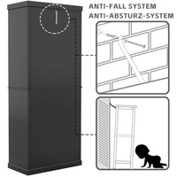 Prix d'achat armoire à tiroirs de rangement moderne avec garnitures d'armoire de haute qualité pour meubles de chambre tiroir de cuisine noir