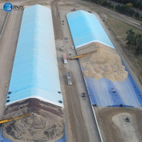 Bâches de stockage de céréales, bâche de silo à ensilage, bâche de couverture de céréales, résistantes à la moisissure pour le stockage en silo agricole