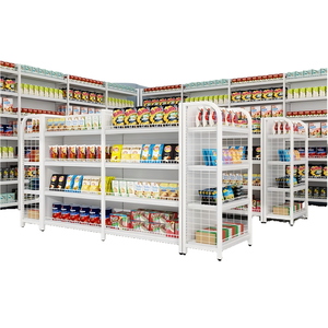 Cửa hàng tiện lợi hiệu thuốc phổ trắng siêu thị kệ có thể tháo rời và dễ dàng lắp ráp kệ lưu trữ kim loại - Product Image 5