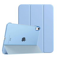 Casing Lipat Tiga Tipis Anti Benturan Kompatibel untuk iPad Pro 11 Air 5 4 10.9 Generasi ke-10 dengan Tempat Pensil Terintegrasi