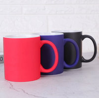 Mug en porcelaine magique changeant de couleur 11oz |   Mug à sublimation personnalisé avec logo photo |   Tasse à café écologique durable sensible à la chaleur