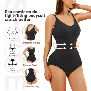 Faja Moldeadora <span class=keywords><strong>de</strong></span> <span class=keywords><strong>Cuerpo</strong></span> <span class=keywords><strong>Completo</strong></span> sin Costuras para Mujer, Control <span class=keywords><strong>de</strong></span> Abdomen, Sin Espalda, Colores Frescos, Bodysuit Reductor con Tanga - Product Image 3