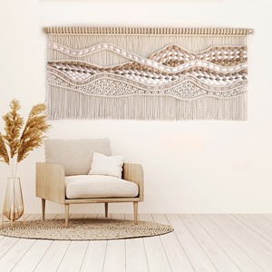 Mới tùy chỉnh tốt nhất <span class=keywords><strong>macrame</strong></span> treo tường nghệ thuật núi trang trí tường <span class=keywords><strong>macrame</strong></span> thủ công trang trí nội thất eh2502131 - Product Image 5