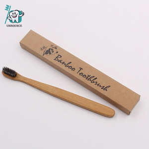 Cepillo de Dientes de Bambú para Adultos, Biodegradable, Mango Natural con Cerdas de Carbón, Empaque de Cartón - Product Image 2