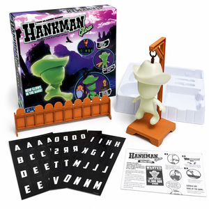 Juego de adivinanzas de palabras que brilla en la oscuridad 1:1 Hankman, juego clásico del gallinero con temática vaquera, juego de mesa educativo familiar para niños, juguete. - Product Image 3