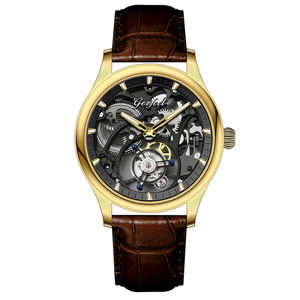 Orologi Tourbillon <span class=keywords><strong>da</strong></span> Uomo, Movimento Meccanico Tourbillon, <span class=keywords><strong>Quadrante</strong></span> Intagliato, <span class=keywords><strong>Orologio</strong></span> <span class=keywords><strong>da</strong></span> <span class=keywords><strong>Polso</strong></span> Meccanico alla Moda, Design Personalizzato OEM - Product Image 2