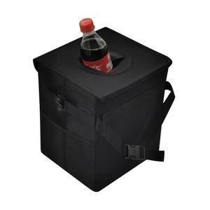 Bote de basura plegable impermeable para coche, con tapa y bolsillos de almacenamiento, novedad de <span class=keywords><strong>Amazon</strong></span> - Product Image 4