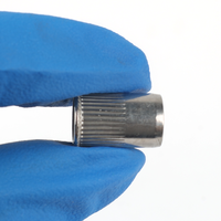 Insert fileté à tête fraisée moletée en acier inoxydable 304, à extrémité ouverte, M3-M12, pour boîtiers en tôle