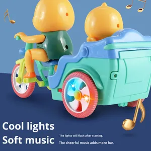 Motocicleta Eléctrica Infantil con Sonido y Luz de Pato Amarillo, <span class=keywords><strong>Triciclo</strong></span> de Juguete para Bebés, Venta al Por Mayor - Product Image 4