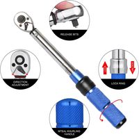Clé dynamométrique à cliquet réglable pour vélo M1/4 pouce, kit de 15 pièces de haute qualité – Vente chaude