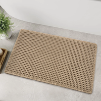 Tapis de bain FIGOO à séchage rapide, antidérapant, absorbant, lavable en machine, pour hôtel et maison