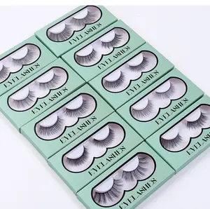 New False Eyelashes Natural Thick One-piece Independent Packaging A Pair Of 3D Chemical Fiber Grafted Eyelash Box