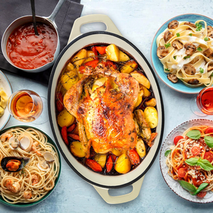 Casserole ovale en <span class=keywords><strong>fonte</strong></span> <span class=keywords><strong>émaillée</strong></span> blanc crème, <span class=keywords><strong>fonte</strong></span> vierge de qualité supérieure pour braiser, rôtir et cuire au four - Product Image 5
