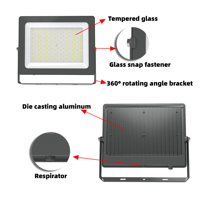 OUTLUX E048EI Nova, Reflector Exterior Impermeable IP65 de 150W con Ángulo de Haz de 120° y 3 Años de Garantía