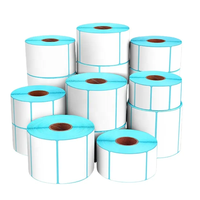 Impression d'étiquettes autocollantes personnalisées avec logo, papier synthétique imperméable en rouleau, autocollant rond avec logo