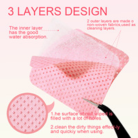 Boîte de 1080 mini-lingettes carrées et tampons de coton non pelucheux pour le retrait des vernis à ongles, idéales pour les salons de manucure et le bricolage.