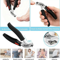 Longhui Nouveau Kit de Manucure 8 Pièces en Acier Inoxydable, Coupe-Ongles à Ouverture Large Ultra-Précis et Très Affûtés, Pince à Cuticules pour Salon