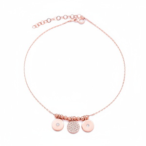Chaîne fine à breloques rondes élégantes, perles turques, vente en gros, bracelet de cheville en argent Sterling 925 fabriqué à la main - Product Image 2