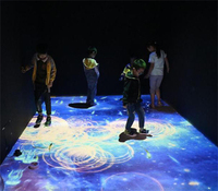 Machine d'arcade interactive tout-en-un pour enfants, projecteur 3d multimédia intelligent d'intérieur pour enfants, jeu interactif