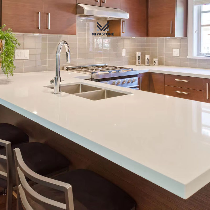 Kitchen Countertop Super White Pental Quartz Hot Sale Engineered