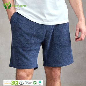 กางเกงขาสั้นลำลองผู้ชายปักโลโก้เองได้ ผ้าฝ้ายเฟรนช์เทอร์รี่เนื้อหนัก 100% มีกระเป๋า เหมาะสำหรับกิจกรรมกลางแจ้ง เป็นมิตรต่อสิ่งแวดล้อม ป้องกันรังสียูวี - Product Image 1