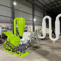 Promotion : Broyeur à marteaux multifonctionnel pour bois, broyeur de branches, de céréales et de maïs avec cyclone de dépoussiérage pour la production de granulés de biomasse agricole