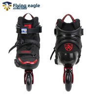 Sepatu Seluncur Es Flying Eagle Edisi Sherlock Holmes Drift 2 Profesional Serat Karbon Freestyle FSK Dapat Disesuaikan untuk Dewasa