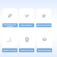 Jeu de 5 bandes élastiques de résistance en boucle TPE avec logo personnalisé pour les exercices de Pilates et de gymnastique