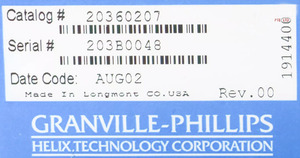 Ranville-phillips 360 Stabil-1 Vacuum Gauge Controller 20360207 Second Hand Vacuum Gauge Vacuum Gauge - Product Image 6