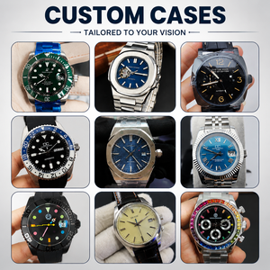 Reloj Automático OEM NH34 <span class=keywords><strong>GMT</strong></span> con Caja de Acero Inoxidable 316L, Brazalete, Bisel de Cerámica Bicolor, Fecha, Logotipo Personalizado, MOQ 100, Diseño Gratuito - Product Image 3